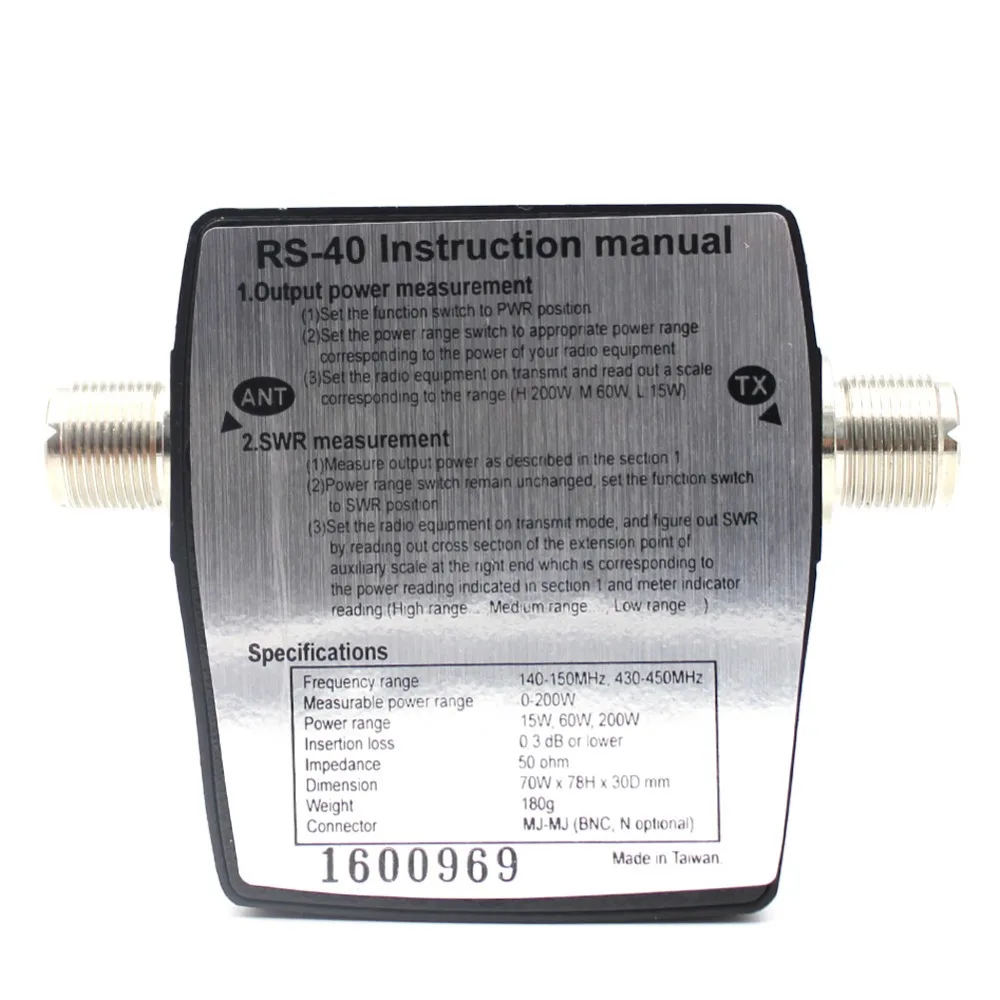 Nissei RS-40 Swr / Power Meter 140-150 MHz 430