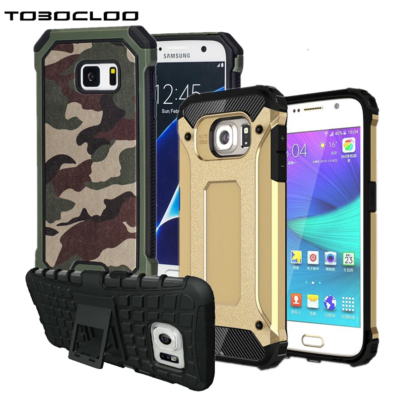 

Tobocloo Kickstand Armor Hard Rugged Rubber Case Cover For Samsung Galaxy S5 S6 S7 edge S8 PLUS A3 A5 2016 2017 J5 J7 J2 PRIME