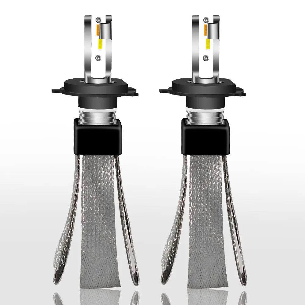 2018 New 3000K 4300K 6000K Car Headlight Led H4 H1 9006 hb4 9005 hb3 H11 H7