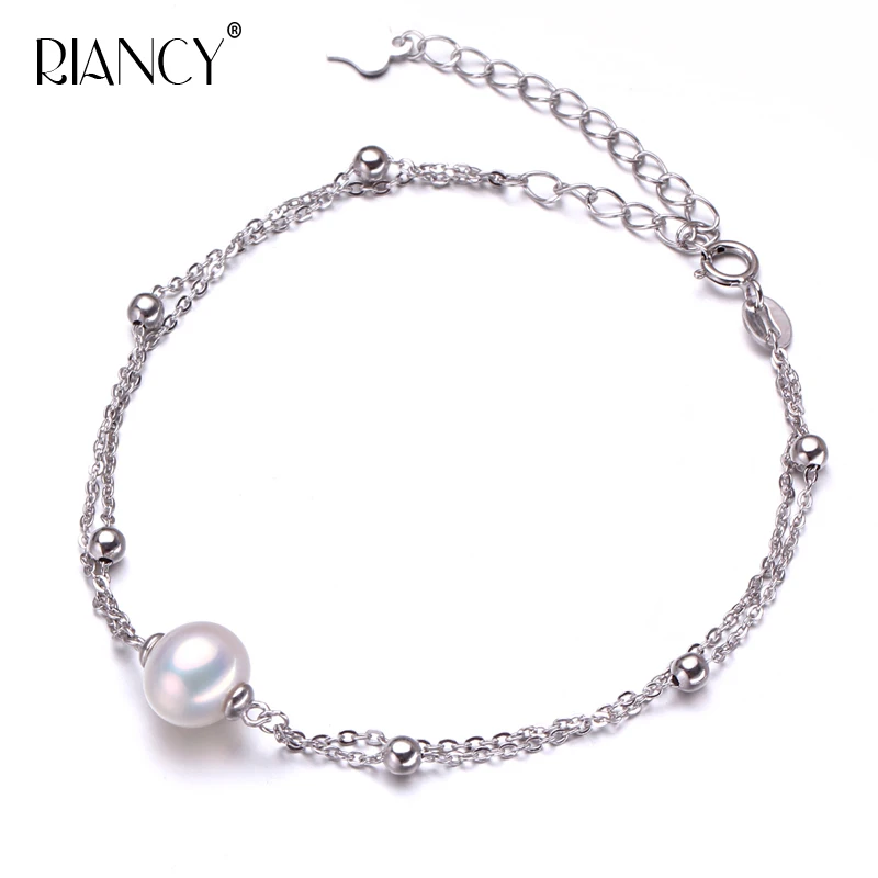 

Small fresh summer pearl bracelet women natural freshwater Circular pearl bracelet for women bracelet