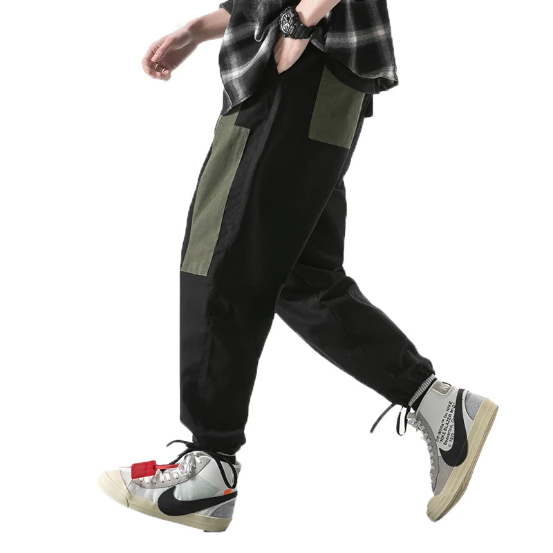 

2019 Autumn Mens Pencil Harem Pants Hip Hop Mens Jogger Trousers Male black Cargo Pants Sweatpants Mens Streetwear Pants 5XL