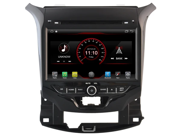 Discount Android 8.1 quad core car dvd player media car audio stereo wifi carplay bluetooth headunit for CHEVROLET  CRUZE 2015 1