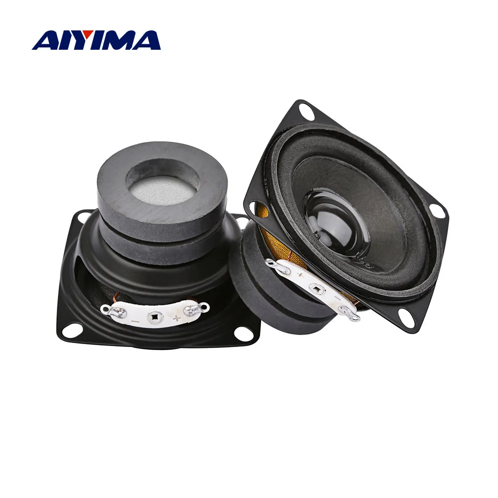 

AIYIMA 2Pcs 2Inch Mini Audio Portable Speakers Full Range Sound Speaker 4 8 Ohm 10W Loudspeaker DIY Home Theater Sound System