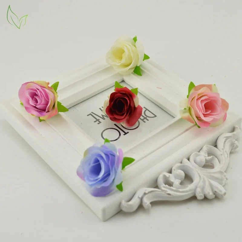 

4cm Silk fake flower roses artificial flower cheap for home wedding party decoration gift scrapbooking diy needlework Simulation