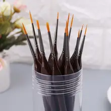 12 шт. миниатюрные кисти для рисования набор деталей для тонкой детализации Наскальная живопись акриловая Акварельная масляная продукция набор художника#326