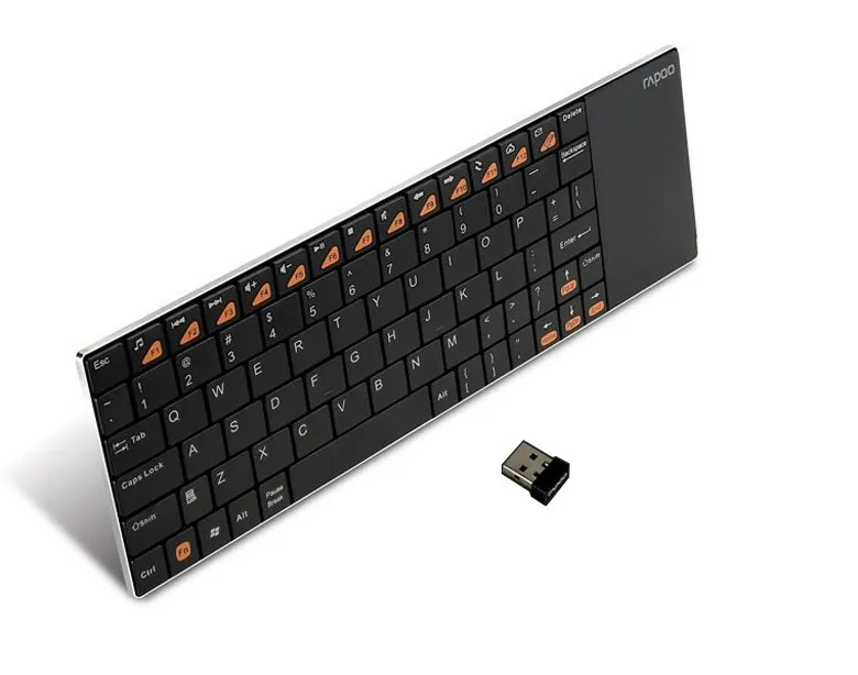 E2700 rapoo 2 4ghz wireless multi media touchpad keyboard ultra slim
