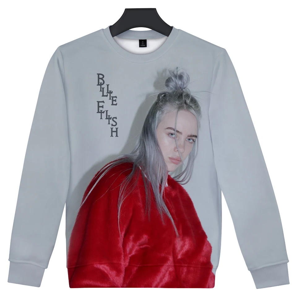  2019 3D Billie Eilish Print Women/men Clothes 2019 Hot Sale Casual Harajuku Cool summer Hoodies Swe