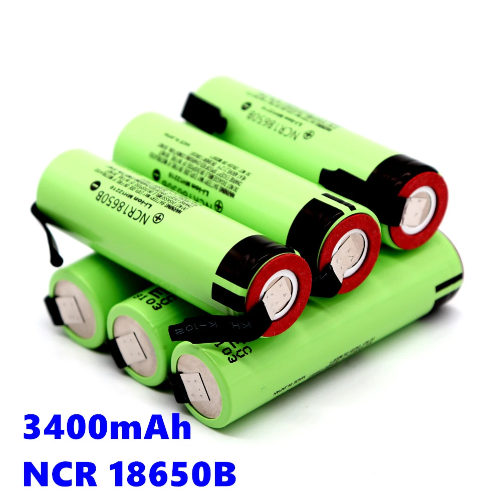High capacity original NCR18650B 3.7V 3400mAh 18650 rechargeable