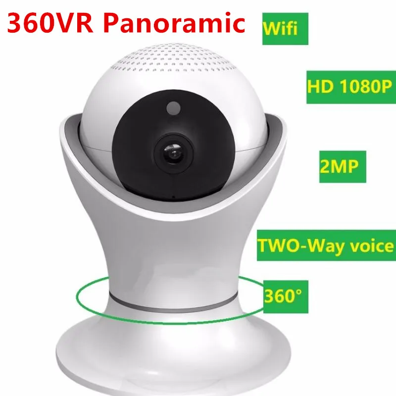 

2 Million Pixel Wireless Security Monitor Digital Camera HD IP Camera Cup Shape 360VR Panoramic Shake Head Machine
