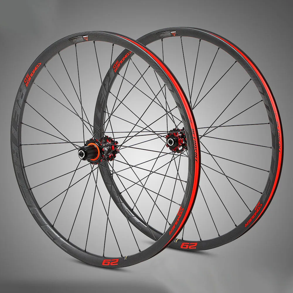 MTB велосипед 3k карбоновая колесная 27,5 29er 30 мм глубина обода через ось Quick Release четыре подшипника ступицы 28 отверстий цикл F/V