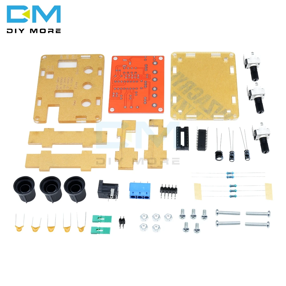 XR2206 генератор сигналов функция производителя плата генератора DIY Kit модуль синусоидальный треугольник квадратный выход 1 Гц-1 МГц+ чехол