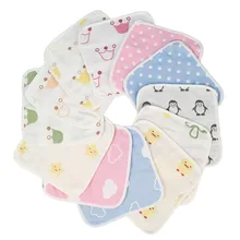 3 шт., 5 шт., детские полотенца для кормления, 25 см., с рисунком в горошек, Детские квадратные носовые платки, Хлопковое полотенце, детское Марлевое полотенце для кормления, ing hanky T10