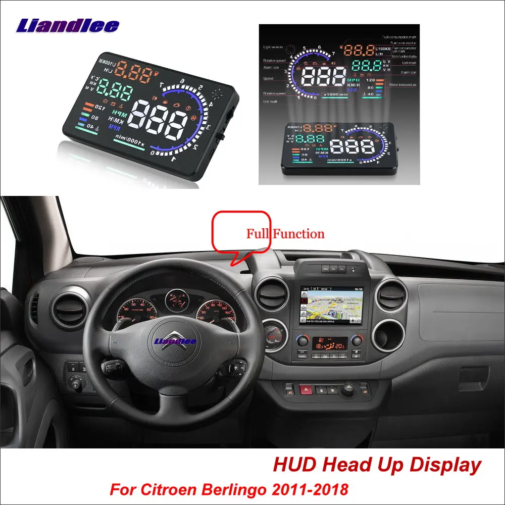 Liandlee Car Head Up Display HUD For Citroen Berlingo 2011