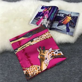 

Fashionable Square H Africa Animal Scarf Cotton Sunscreen Winter Bufandas Foulard Women Shawls And Hijabs Wraps 130*130cm