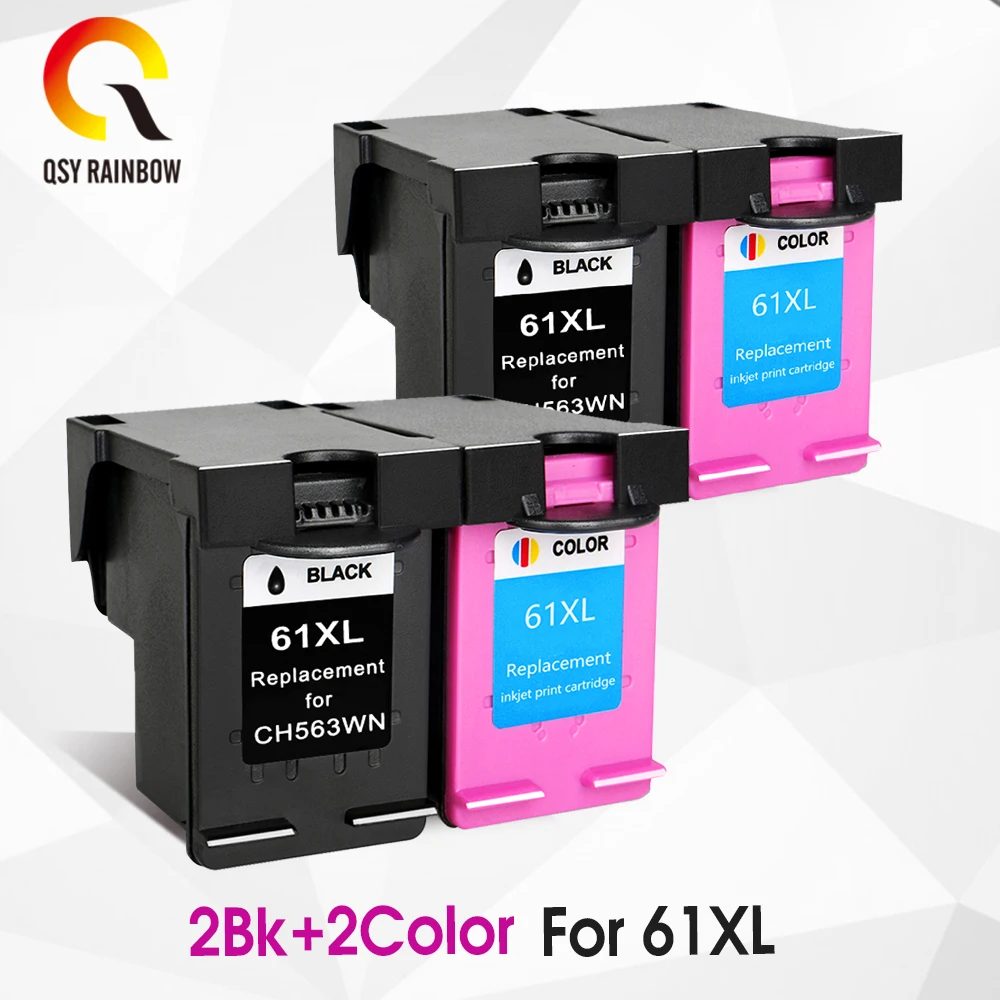 CMYK поставляет 4 шт. чернильный картридж Замена для HP 61xl 61 Deskjet 1000 1050 2050 3050 1510 3510 3511