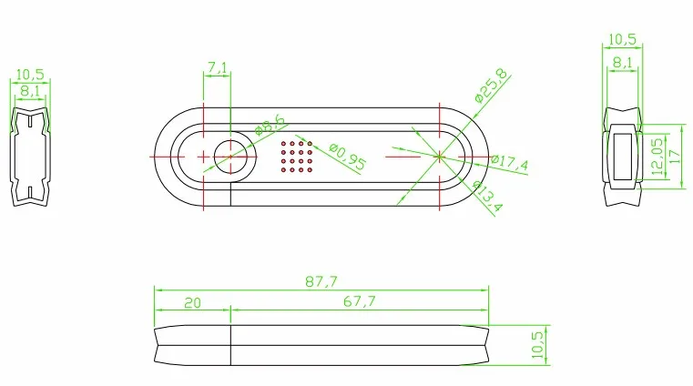 1 шт., 88*26*11 мм usb пластиковый корпус Корпус для электроники проекта szomk usb флэш-накопитель пластиковые коробки выхода