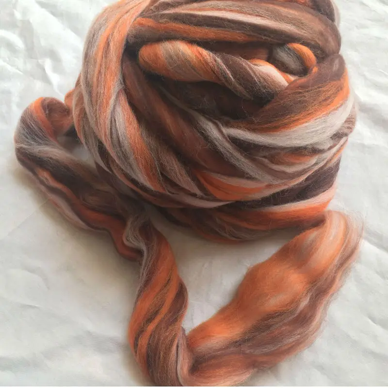 WFPFBEC 70s 호주 빗질 100% 울 섬유 메리노 diy 울 neddles felting, 50g 100g 200g 300g 500g 1000G NO.113