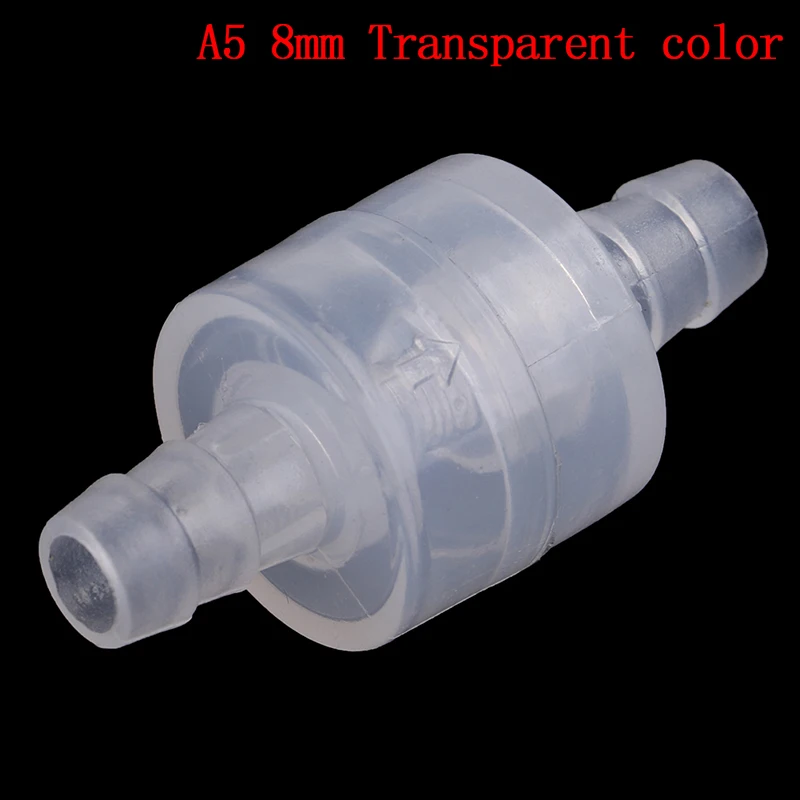 1 шт. пластиковый односторонний обратный клапан газовый воздушный жидкостный водный жидкостный клапан 4 мм/6 мм/8 мм/12 мм дополнительно белый прозрачный