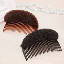 1 шт. заколки для девочек накладные волосы Pad челки пушистые парикмахерские инструменты для увеличения волос гребень принцессы Стикеры для волос G0403