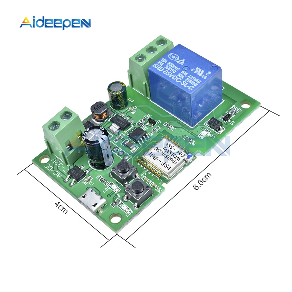 Wifi переключатель беспроводной релейный модуль умный дом автоматизация для доступа к компьютеру самоблокирующийся DC 5 В/12 в 24 в 32 в