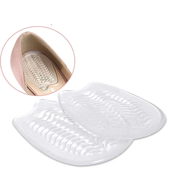 

2019 New 1Pair Transparent Insoles For Shoes Anti-slip Adhesive Thicken Pad Gel Shock Absorption Pain Relief Heel Pads Cushions