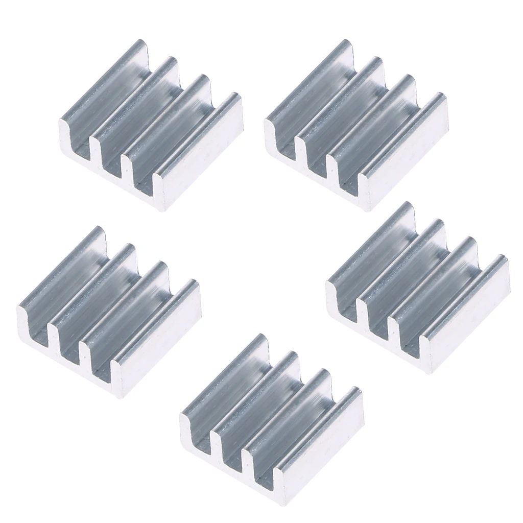 

5pcs 11x11x5mm Aluminum Heat Sink For Memory Chip IC New