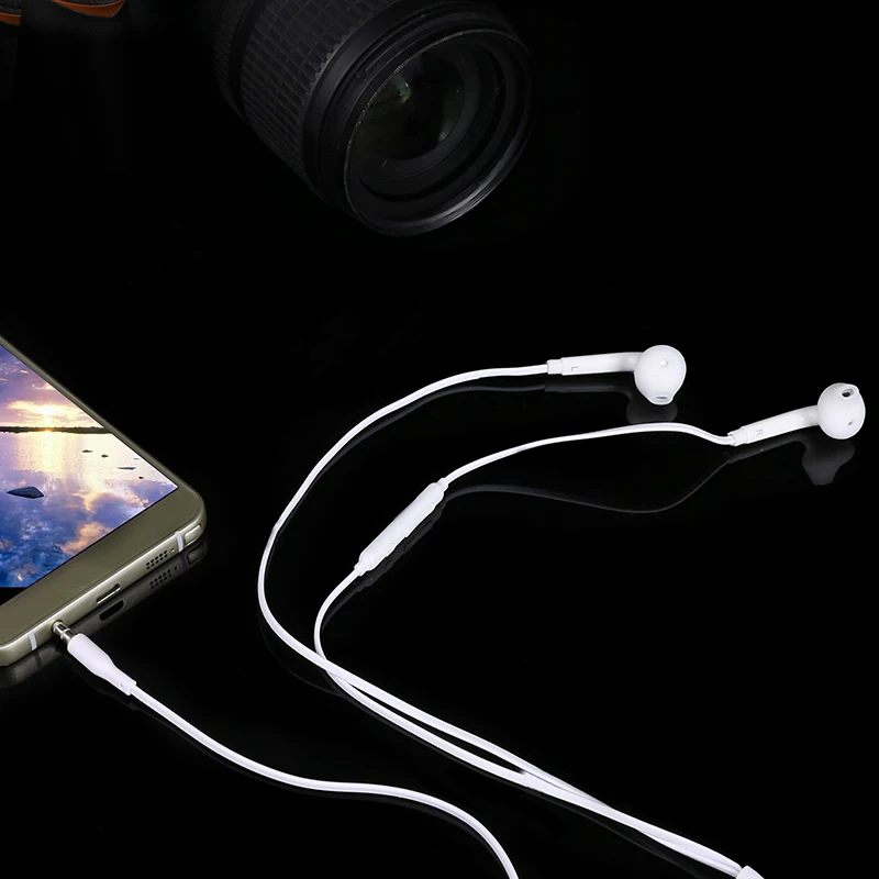 Новое поступление гарнитура наушники-вкладыши с микрофоном Микрофон 3,5 мм стандарт jack для Samsung Galaxy S6 i9800 S6 S5 S4 край