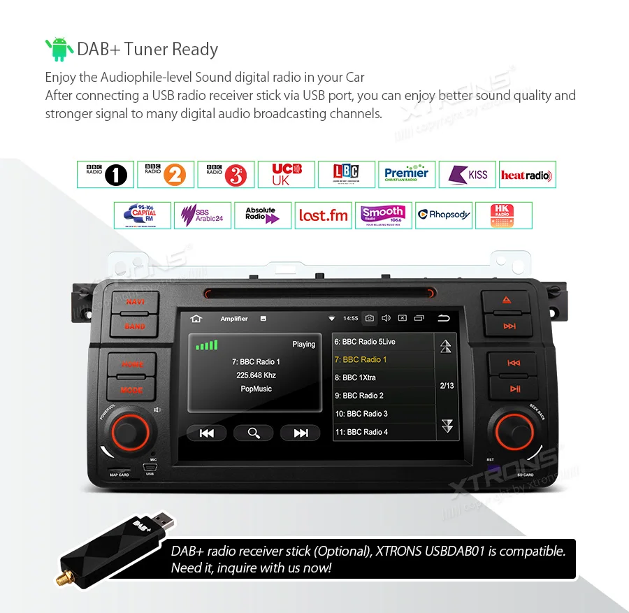 Excellent 7" Android 8.1 Oreo OS Car Multimedia DVD GPS Radio for BMW E46 1998-2006 & BMW E46 M3 2000-2006 with Dual Camera Switch Support 19