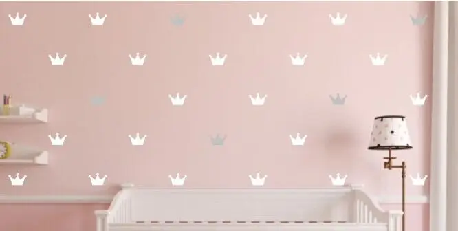 Hot Children Bedroom Decor Wall Mural Princess Baby Hot Children Bedroom Decor Wall Mural Princess Baby Crown Pattern Wallpaper For Nursery Room Art Decorationy 341 In Stickers From Home
