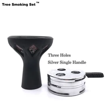 Три отверстия Cyclone Caloud Sheesha держатель, Chicha, Narguile аксессуары для курения подарок дизайн высококачественный силиконовый кальян