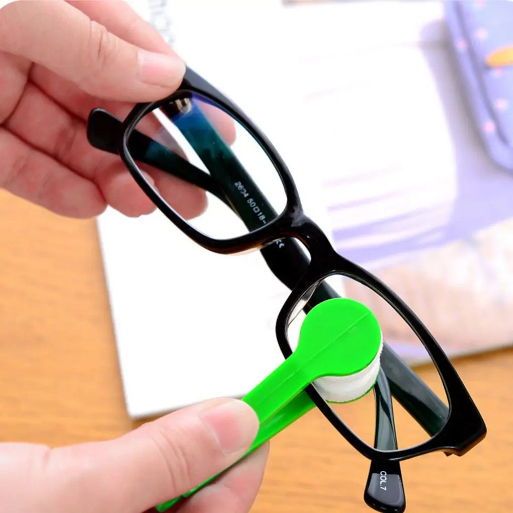 Двухсторонняя щетка для очков из микрофибры чистящее средство для очков