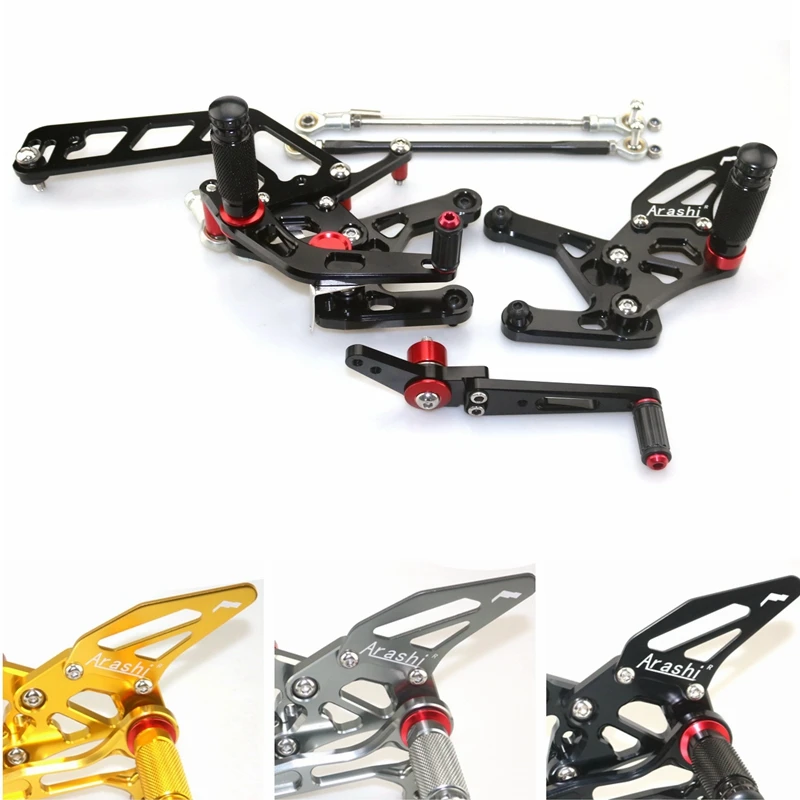 CNC Adjustable Rear Set Rearsets Footrest Foot Rest For YAMAHA FZ10