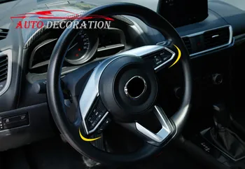 

(just fit for without MRCC model) For Mazda CX-9 CX9 2016 -2018 Car styling Interior Matte Steering Wheel Decoration Cover 1*