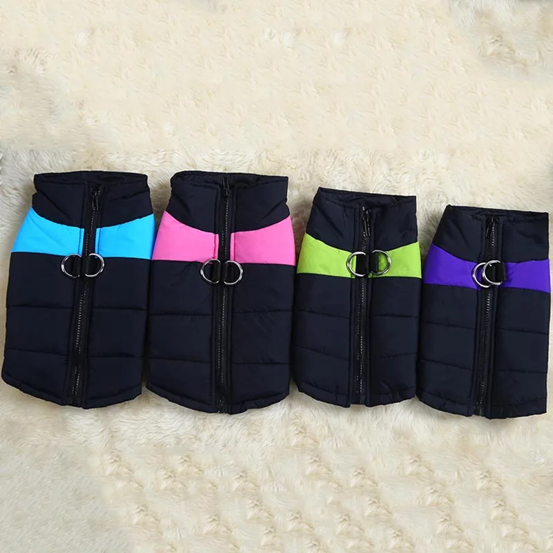 

1 Pcs Warm Winter Dog Clothes Waterproof Pet Dog Puppy Vest Jacket Coat For Small Medium Large Dogs 669