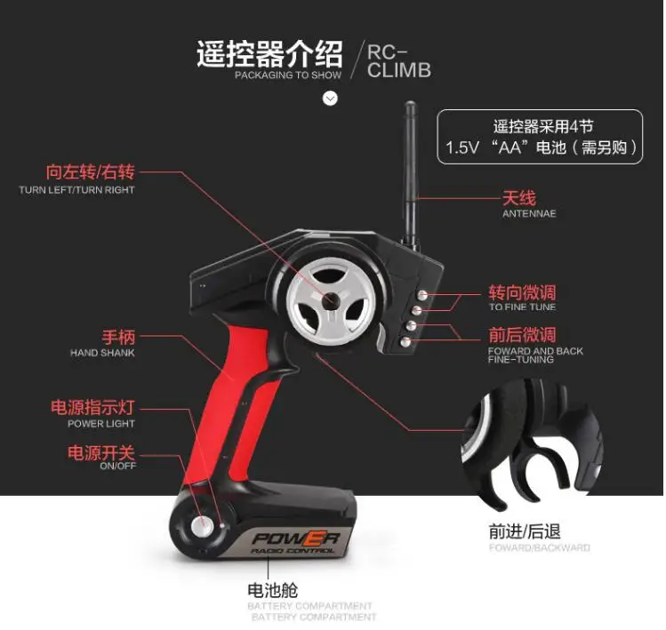 1 Набор Wltoys 1:24 Радиоуправляемая машина A202 A212 A222 A232 A242 A252 2 4G 4WD пульт дистанционного