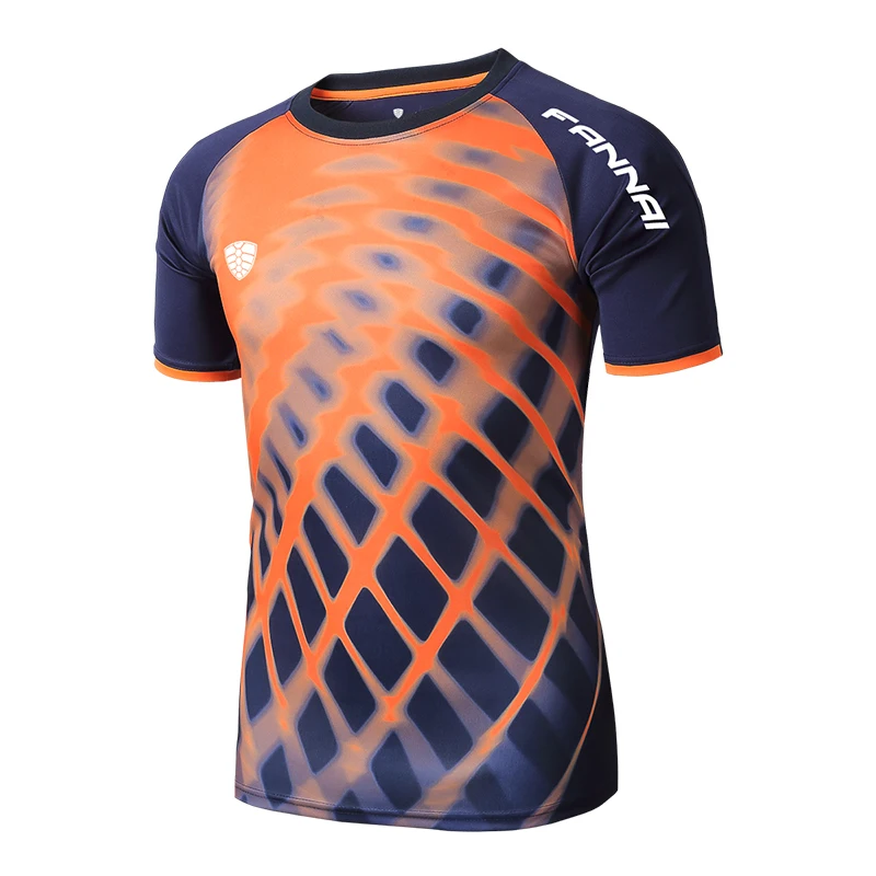 FANNAI Men's Running T-Shirts Fitness Running Shirt Gym Hiking Tennis Quick Dry Sportwears 2Colors87967