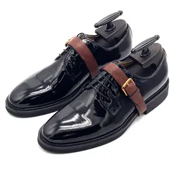 2018 Одежда высшего качества Для мужчин обувь в стиле Дерби на плоской подошве пряжки формальный Обувь в деловом стиле для Для мужчин