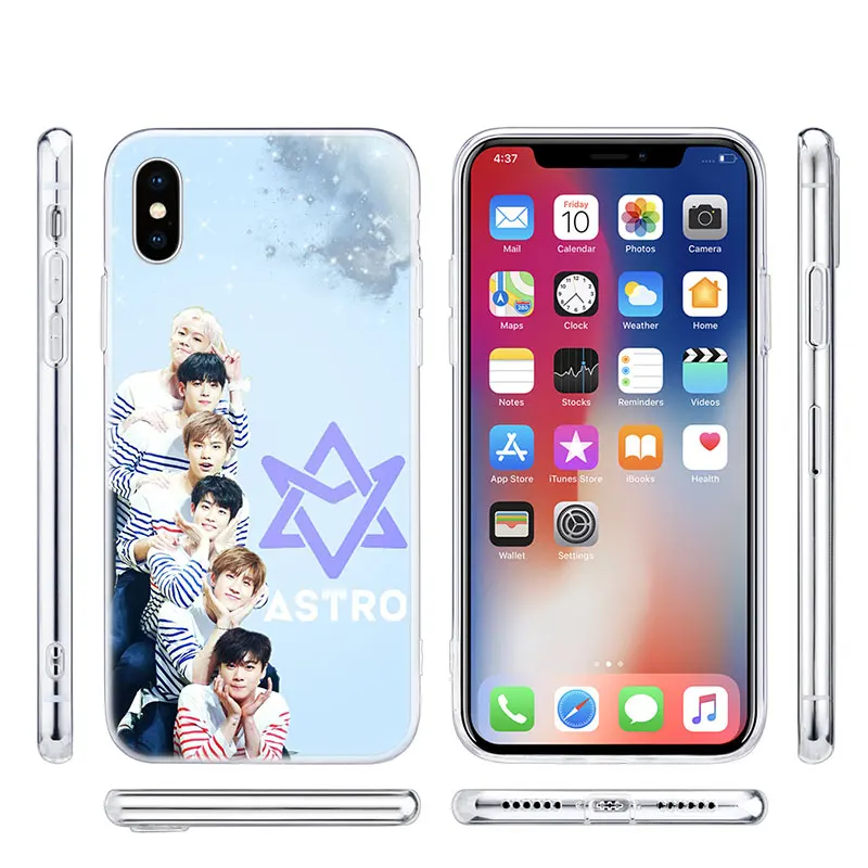 Модный силиконовый чехол KPOP ASTRO для Apple IPhone 11 Pro XS Max X XR 7 8 6 6s Plus 5S SE TPU мягкие чехлы