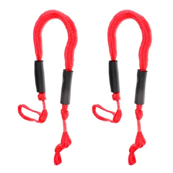 

Durable 2 Pcs 3.5ft Marine Bungee Dock Line/Kayak Canoe Fishing Boat Mooring Rope Bungee Ties Red Replacement Parts Accessories