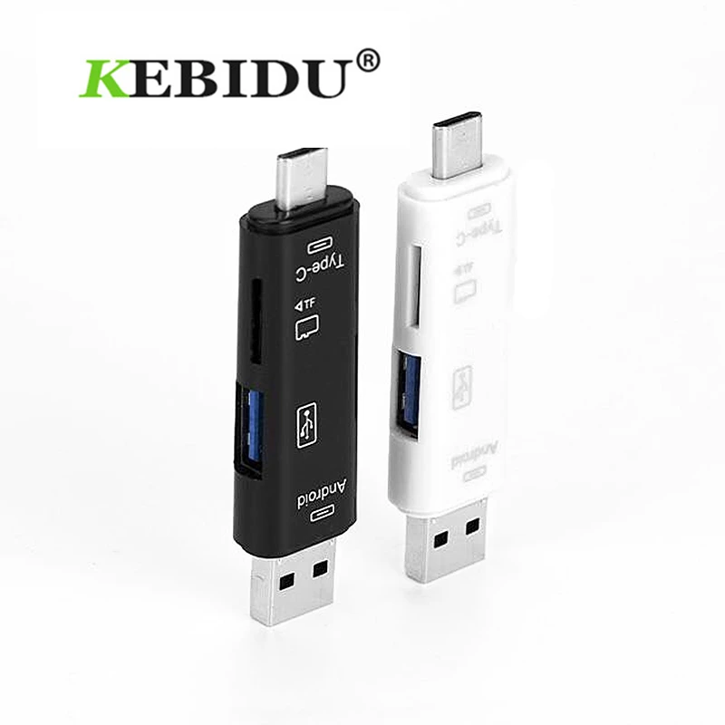 Kebidu все в 1 USB 3,1 OTG кард-ридер SD TF Micro SD кард-ридер type C USB C Micro USB поддержка памяти Mac10 Win7/8/xp/vista