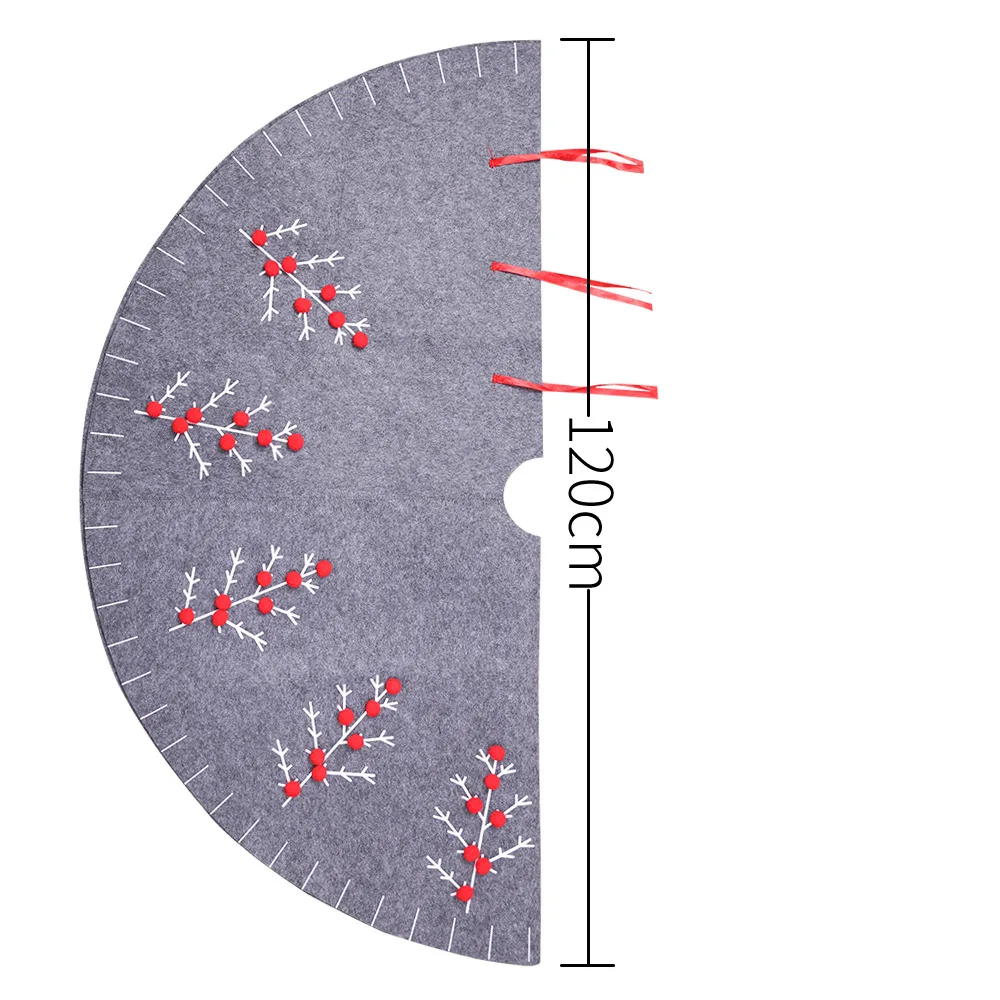 120 см новогодняя елка, юбка, новогодняя Рождественская вечеринка, украшение для дома, рождественские вечерние украшения, рождественская елка, серый, красный