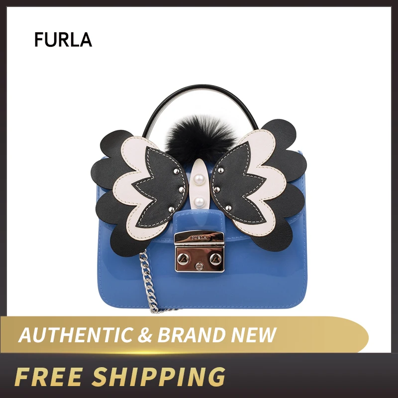 Женская мини сумка Кроссбоди Furla карамельного цвета MELITA MERINGA BQA5|Сумки с ручками| |