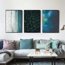 

Nordic Forest Landscape Posters and Prints Caribbean Seascape Wall Art Pictures For Living Room Canvas Painting Home Decoration