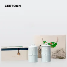 Бамбуковые чайные банки Celadon, керамический чайный набор кунг-фу, чайные Caddy, кухонные принадлежности, контейнер для хранения специй, кофейная банка для конфет