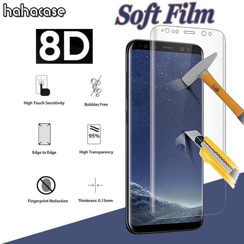 

10pcs Transparent Curved PET Soft Screen Protector Guard For Samsung Galaxy Note 10 10+ 9 8 S10 E 5G Not Tempered Glass Film
