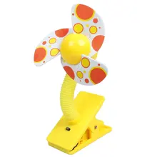 New Hotsale Best Price In Aliexpress promotion 1.5V AA Battery Power Foam Blade Clip Style Mini Handy Fan Yellow