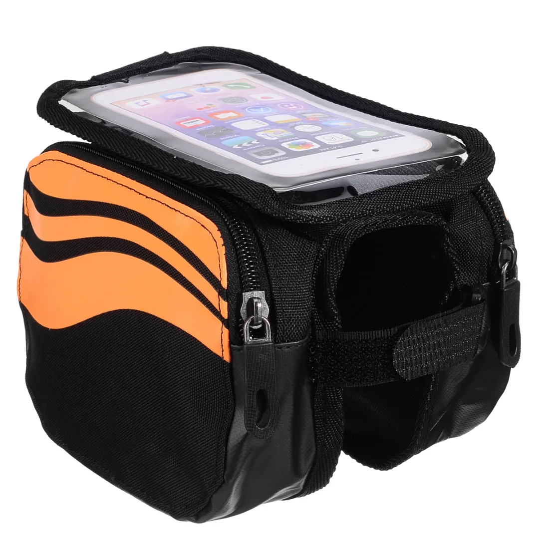 Cycling Accessories Front Tube Bag Bicycle Mobile Phone Touch Screen Pouch Bicycle Bags For 5.7" Phone