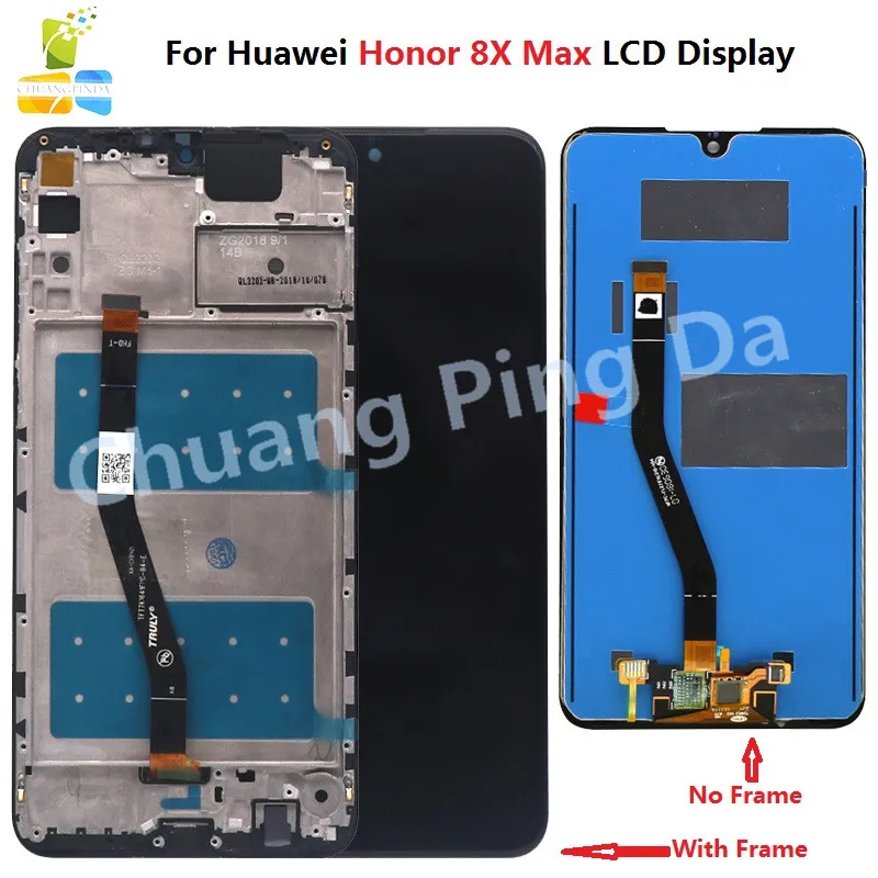 

7.12 New 100% Tested Warranty Original For Huawei Honor 8X Max LCD Honor 8X Max Display Touch Screen Digitizer Assembly+tools