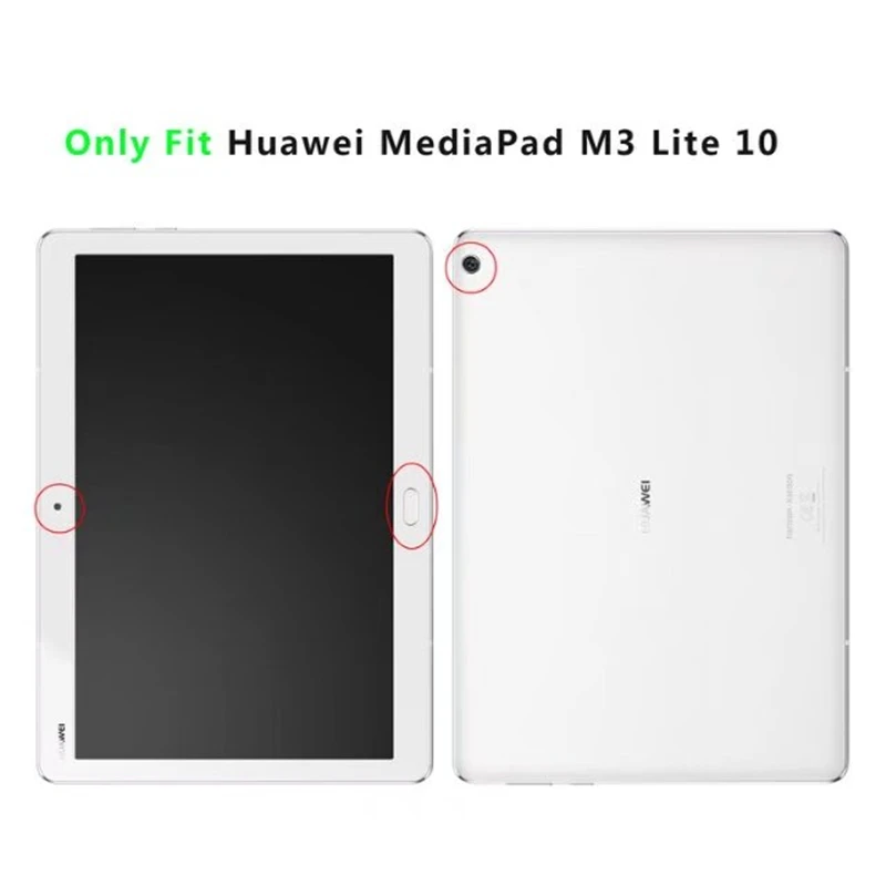 Для huawei MediaPad M3 Lite 10 Чехол прочный силиконовый ударопрочный чехол Подставка для планшета для huawei M3 Lite 10 BAH-W09/AL00 10,1"