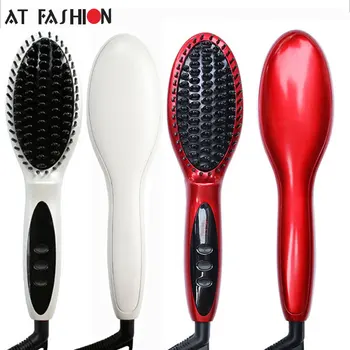 

2017 Hot Sale Straight Hair Comb Professional Artifacts 3 Color 2 Plugs Electric Straight Hair Fashion Beauty Styling Tools Use